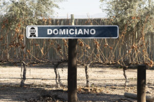 Cartel de entrada a Bodega Domiciano, parada infaltable para saber qué hacer en Maipú